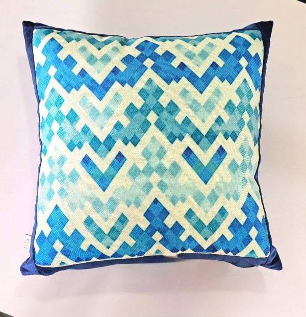 Blue Matrix - Throw Pillow