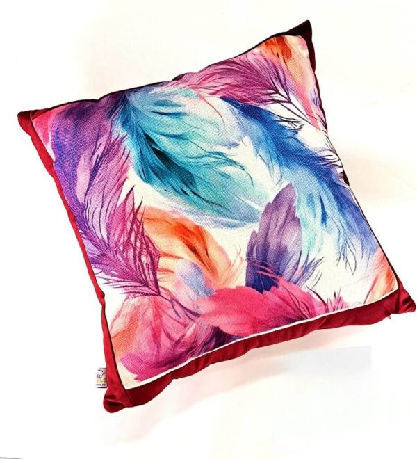 Wolf in Colour - Throw Pillow - Image 3