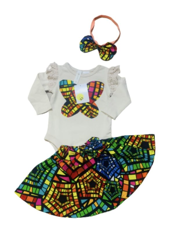 3pc Ankara Baby Girls' Set