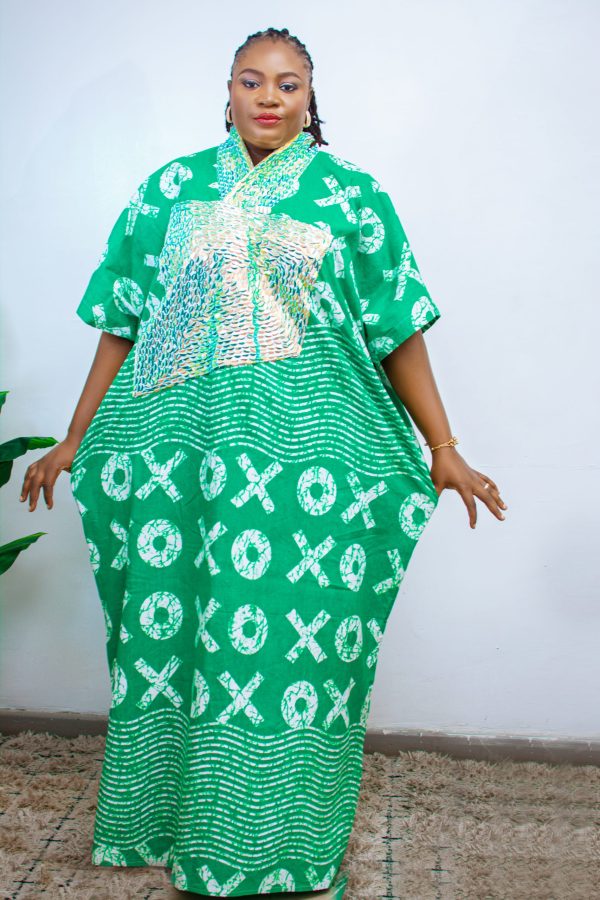 DIJA Short Ankara Sequence Dress - Image 3