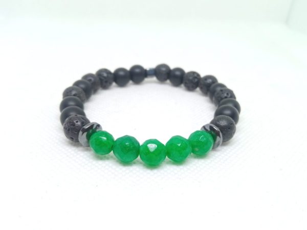 The Green Obsidian Ruffle Bracelet Set - Image 3