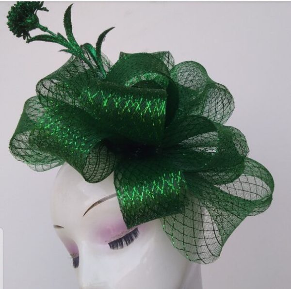 Green Fascinator