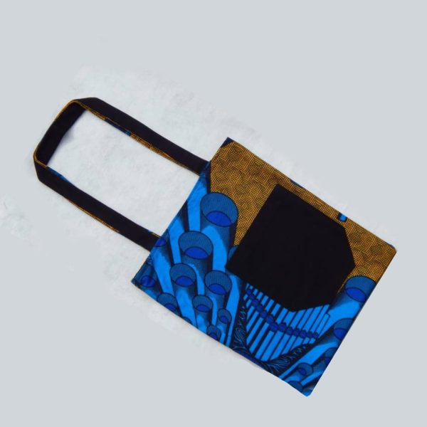 Ankara-Denim Reversible Totes - Image 2