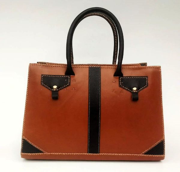 NKIRU Handstitched Leather Handbag - Image 2