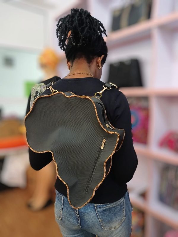 Africa Leather Backpack