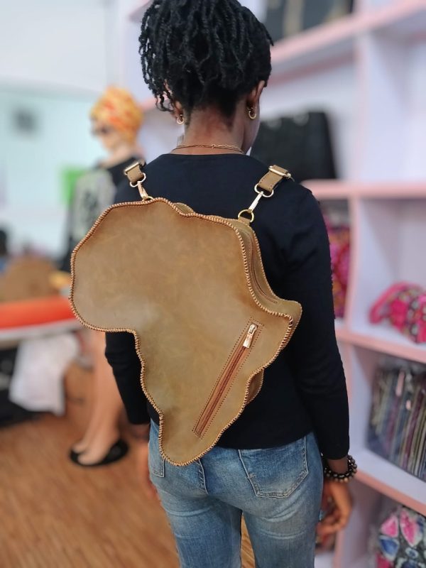 Africa Leather Backpack - Image 3