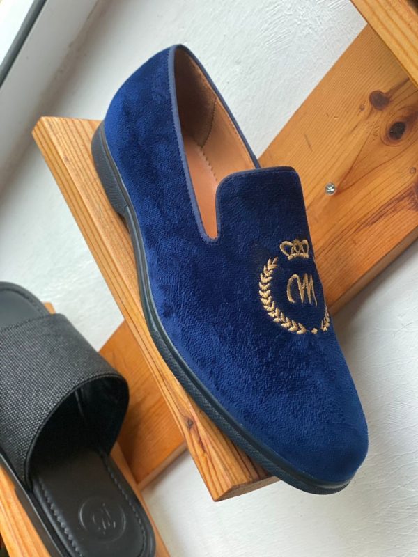 Suede Embroidered Shoes - Image 2