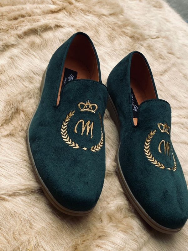 Suede Embroidered Shoes